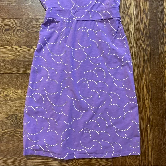 Boden Purple Jersey Cloud Dot Dress Size 2P - Picture 5 of 7